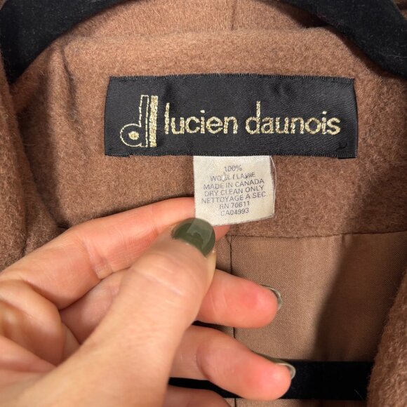 Vintage Alpaca Wool Coat Blazer Camel Old Money Quiet Luxury Preppy Size Medium - Picture 10 of 10